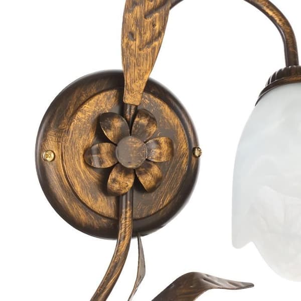 Vägglampa - Onli - SONIA - Blomdesign - Glaskupa - E14 - Samtida