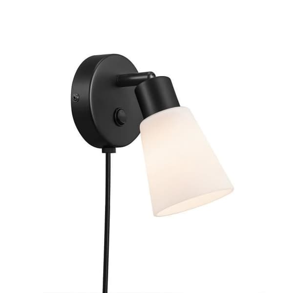 Nordlux vägglampa interiörbelysning - COLE - Justerbart belysningshuvud - Black Metal H. 15.3 - IP20
