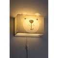 Miniatyrbild 3 av 4: Dalber - Vägglampa för barn - Little Teddy - Björnmotiv, L 13 cm, H 22,5 cm, Grå