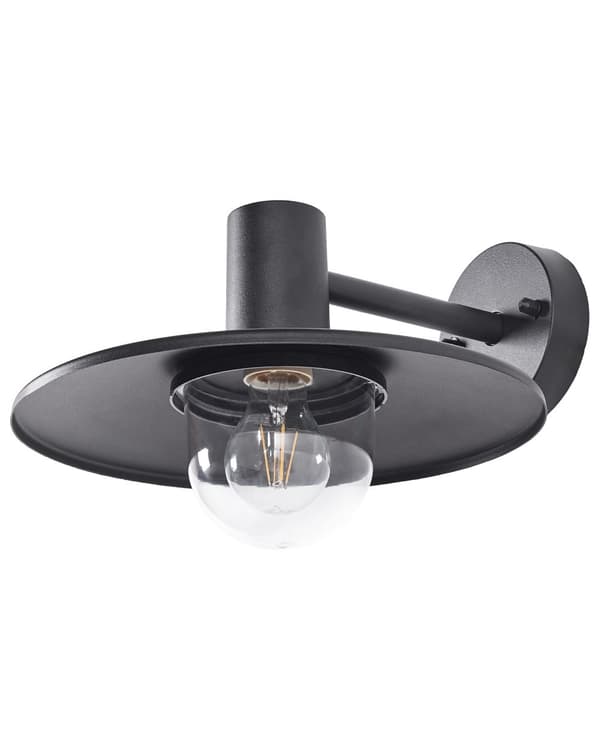 Vägglampa Utomhus Lampa Svart Lampett Metall Aluminium Syntetmaterial Matt Modern Design Patio Trädgård