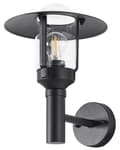 Miniatyrbild 5 av 7: Vägglampa Utomhus Lampa Svart Lampett Metall Aluminium Glas Matt Modern Design Trädgård