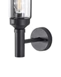 Miniatyrbild 6 av 7: Vägglampa Utomhus Lampa Svart Lampett Metall Aluminium Glas Matt Modern Design Trädgård