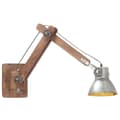 Miniatyrbild 1 av 2: Vägglampa industriell stil silver rund E27