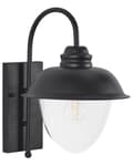 Miniatyrbild 1 av 7: Vägglampa Utomhus Lampa Svart Lampett Metall Järn Glas Matt Modern Design Trädgård