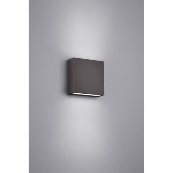 LED vägglampa i antracit aluminium - Thames - Tiber - 3W - 3000K - 180Lm