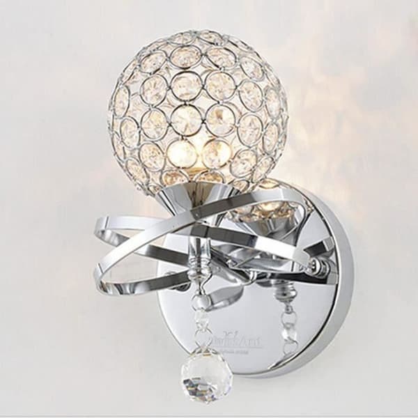 Vägglampa i kristall - POPSPO - Vit - E14-sockel - 40W - Inomhus