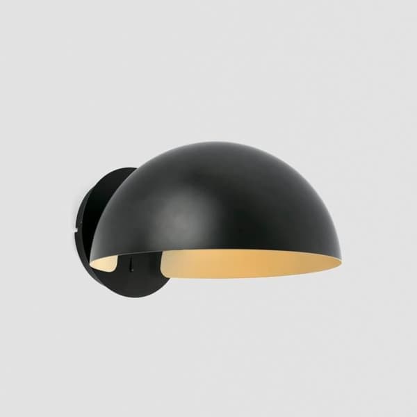 Vägglampa - FARO - DOMINICA - Matt Svart - Stål - E27 - Nutida Design