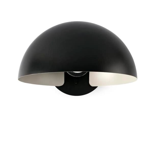 Vägglampa - FARO - DOMINICA - Matt Svart - Stål - E27 - Nutida Design