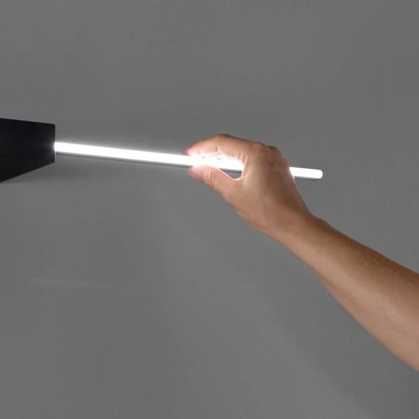 Ideal Lux THEO Integrerad LED Vägglampa 2 Lampor Svart 1350Lm 3000K