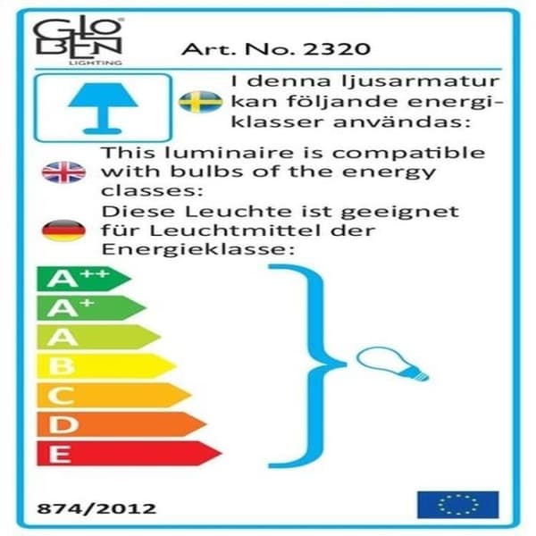 ASTORIA-Vägglampa med hyllplan H62cm Black Globen Lighting - designad av Anna Landerholm