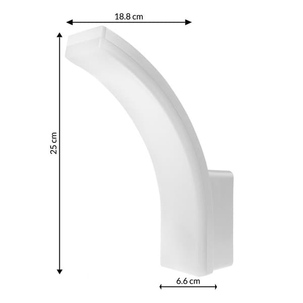 Maclean MCE511 W 20W 2750lm IP65 neutral vit 4000K LED-lampa, vit