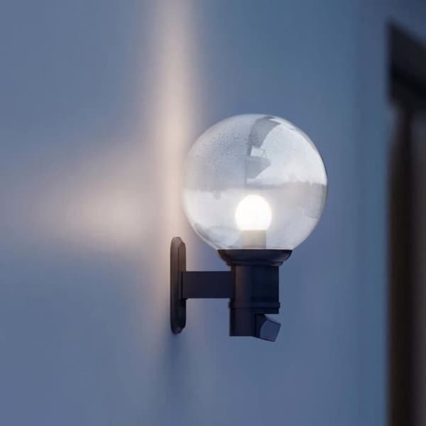 Vägglampa utomhus - Steinel - L 560 - Svart - Glas - 60W - Rörelsedetektor
