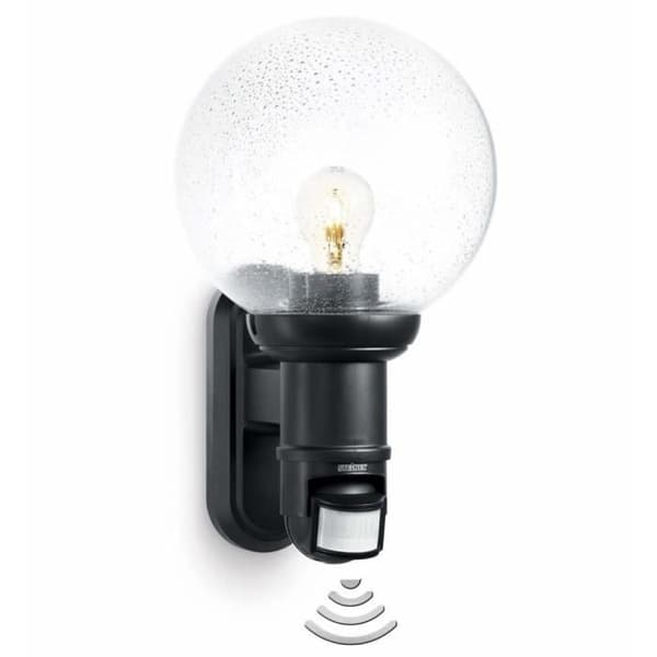Vägglampa utomhus - Steinel - L 560 - Svart - Glas - 60W - Rörelsedetektor