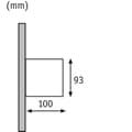 Miniatyrbild 3 av 4: Paulmann 18002 Väggmonterad LED-lampa Cybo kvadratisk 2x3 W grå 100x100mm
