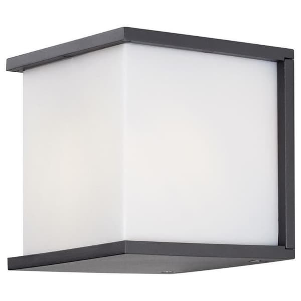 Vägglampa utomhus - ECO-LIGHT - Box Cube - Grå - Linjär design