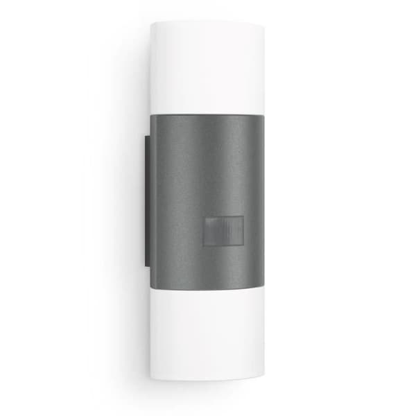 STEINEL - Utomhusvägglampa med sensor L 910 S LED 9,8W 3000K IP44 - Antracit Antracit, Vit