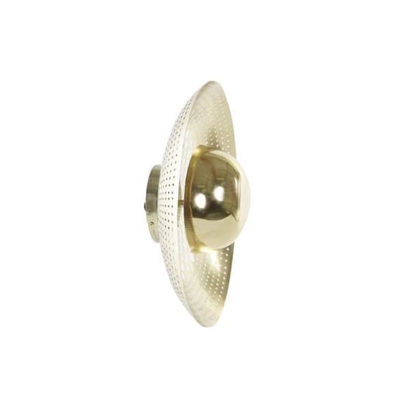 guld metall vägglampa 220 v 40 w (40 x 40 x 15 cm)