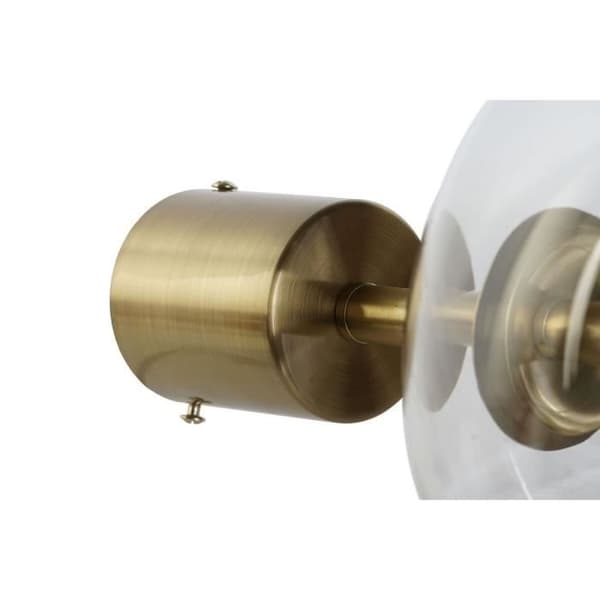 modern guldglas metall vägglampa 20 x 25 x 20 cm