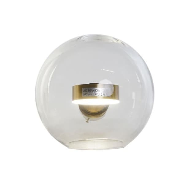 modern guldglas metall vägglampa 20 x 25 x 20 cm