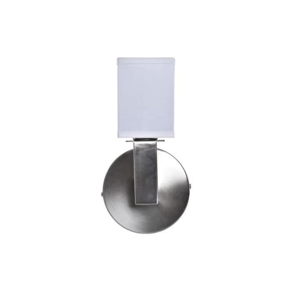 Vägglampa DKD Heminredning Silver Metall Polyester Vit 220 V 40 W (12 x 10 x 22 cm)