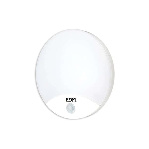 Rund Vägglampa med Sensor Led EDM 15W 4000K 1250 Lumen 250x49mm