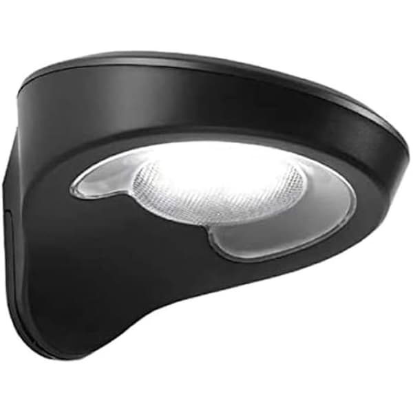 LED vägglampa - EDM - Solenergi - Rörelsedetektor - 1.8w 155lm 6.500k - Svart