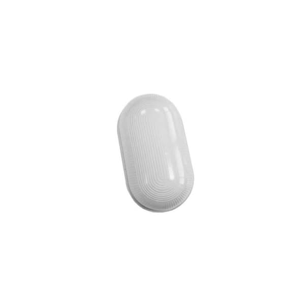Oval Vitmur Ovan Vit - GENERISK - Reservglas - 60w Edm