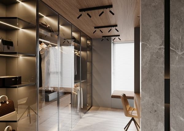 EYETECH 1 Modern Loft Design Vägglampa för Sovrum Vardagsrum Trappa Korridor - Svart