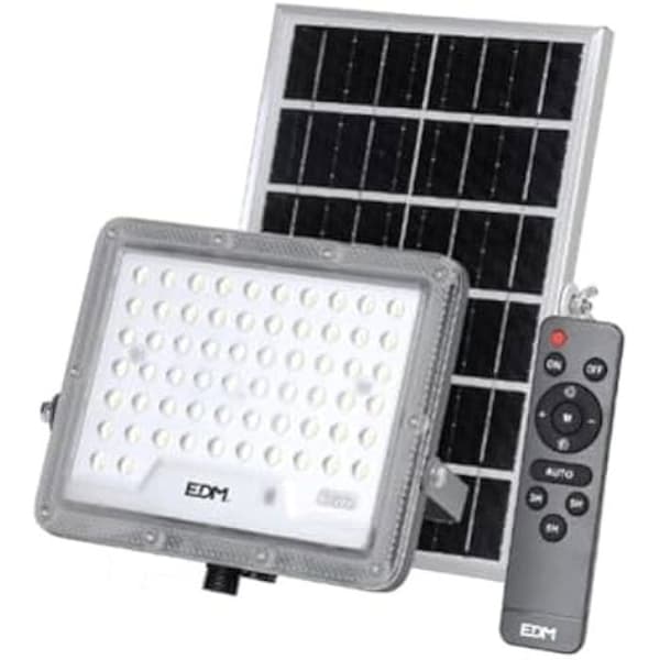 EDM solar spotlight - Focus 300W - 2500Lm - 6500K - IP65 - Aluminium + Plast