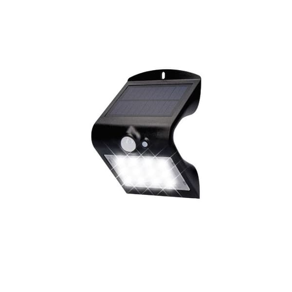 Solar Vägglampa med Led Sensor EDM 1,5W 220 Lumen 10x14cm