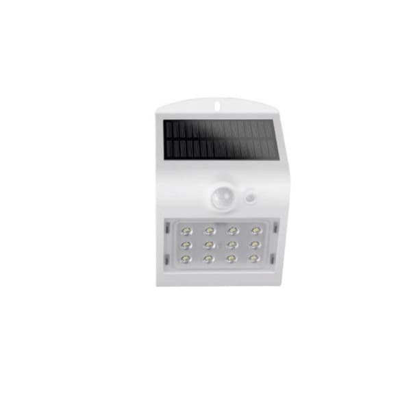 Solar Vägglampa med Led Sensor EDM 1,5W 220 Lumen 10x14cm - Vit