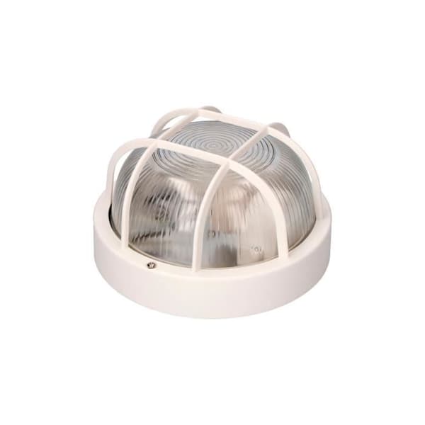 Rund vägglampa Ip54 Vit Färg 1xe27 40w Ø18,5x10,4cm - GENERIC - Tarragone Modell