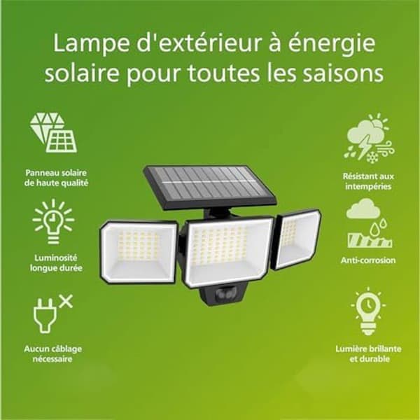 Philips Fyce, utomhussolvägglampa, 1,5 W, 2700 K, svart, IP44 väderbeständig