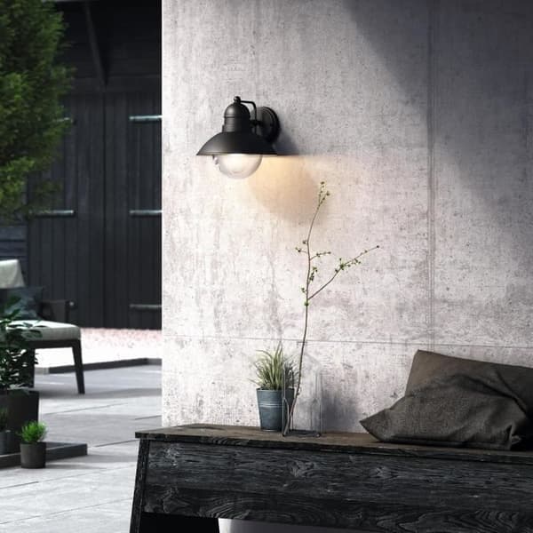 Philips myGarden Hoverfly 1x60 W utomhusvägglampa - Svart