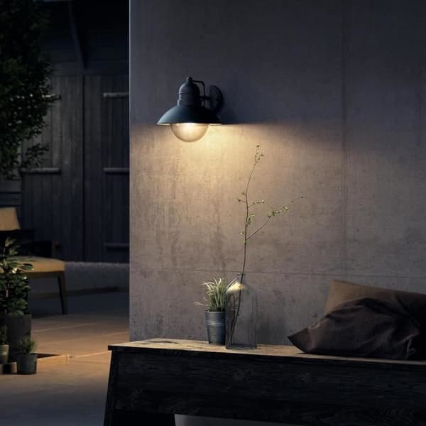 Philips myGarden Hoverfly 1x60 W utomhusvägglampa - Svart