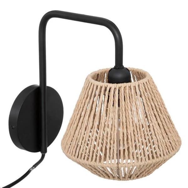 Väggsmycke Jily natur D18 Atmosphera - Naturlig - Samtida design - Papperssnören Svart, Självtorkning