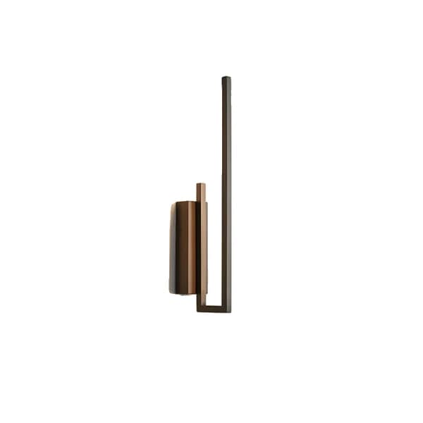 Minimalistisk Vägglampa, Modern Koppardesign, Upp- och Nedåtriktad Skärm,Föränderlig, Svart