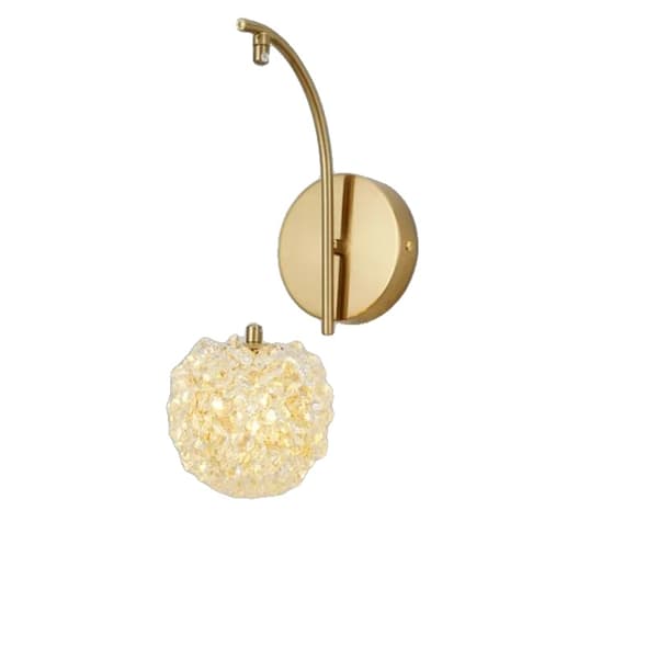 Vägglampa, 2 ljuskällor, Art Deco-stil,vägglampa kort, LED varmt ljus