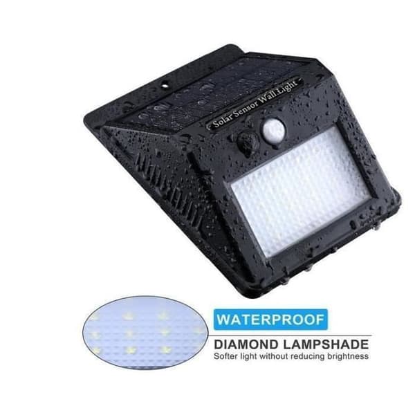 4 st 20 LED Solcellslampa Utomhus - Trädgårdslampa - Utomhusbelysning