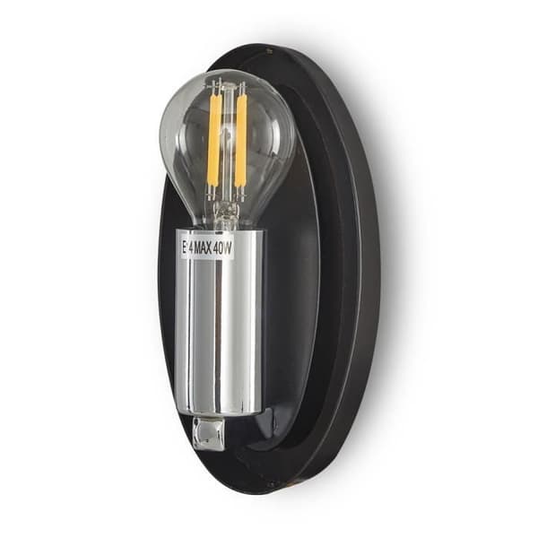 Maytoni Mabell Modern vägglampa i krom, glasskärm