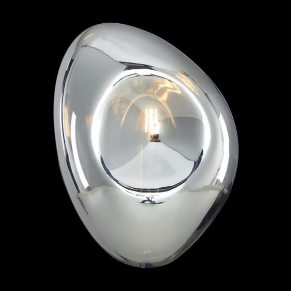 Maytoni Mabell Modern vägglampa i krom, glasskärm