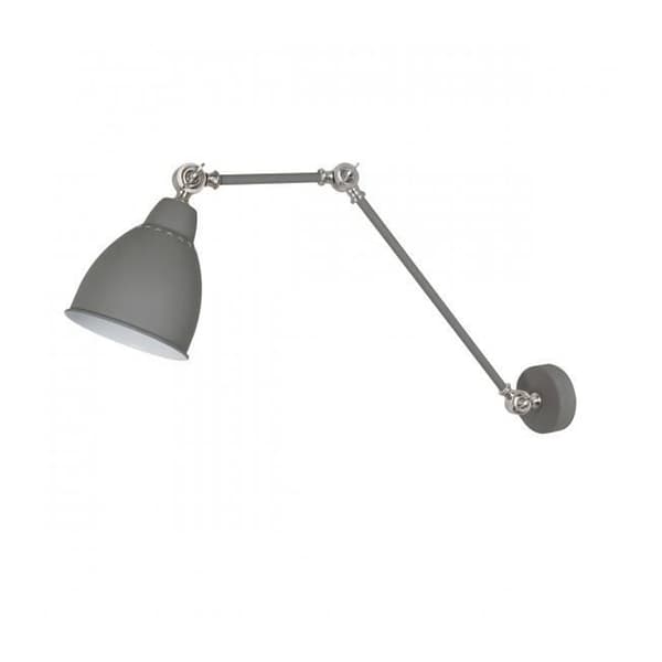 Vägglampa - ITALUX - Sonny - Satingrå - Metalllegering - E27 60W