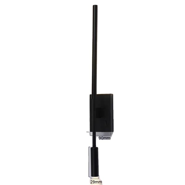Modern vägglampa, justerbara vinklar, energieffektiv belysning,Neutralt ljus, svart