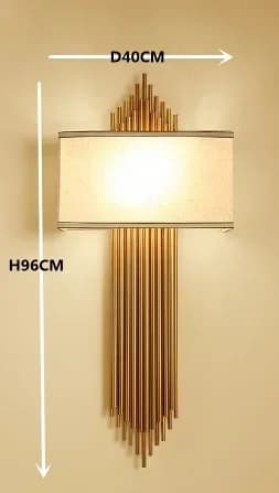 LED Vägglampa, Modern Design, Energibesparande Belysning,Trikolor dimning, B