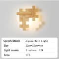 Miniatyrbild 2 av 2: LED Pussel Vägglampa, Dimbara Funktion, Modern Stil,Pusselstil, 3 färger