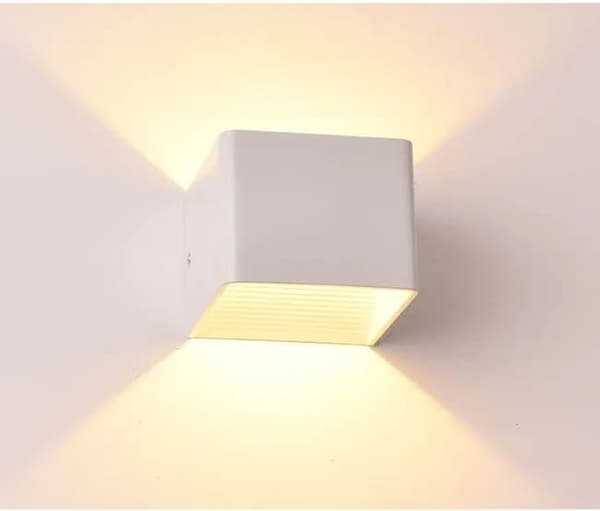 LED 12W vägglampa, justerbar strålvinkel, vattentät IP65, utomhusbelysning, 3000K, lämplig för inomhus/utomhus