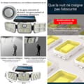 Miniatyrbild 2 av 4: INN Outdoor LED Solar Light IP65 Vattentät Människokroppsinduktion med rörelsesensor 150LED Allt-i-ett Solar Spotlight