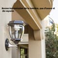 Miniatyrbild 4 av 4: INN® Solar LED-vägglampa utomhus vattentät innergård sexkantig vägglampa gångtrappa trädgård utomhus glas enkel lampett mu