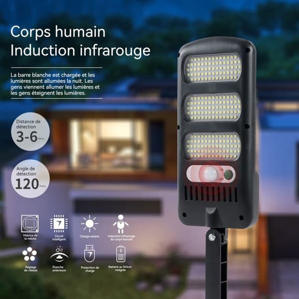 TD® 2st LED utomhus solcellsvägglampa Människokroppssensorlampa IP67 Vattentät utomhus vattentät gatlykta innergård