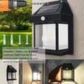 Miniatyrbild 2 av 4: INN Solar lampa 2 st med 3 ljuslägen IP65 solar vägglampa med smart sensor för trädgård uteplats korridor solar beacon